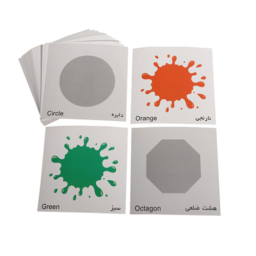 کارت پازل شکلها و رنگها