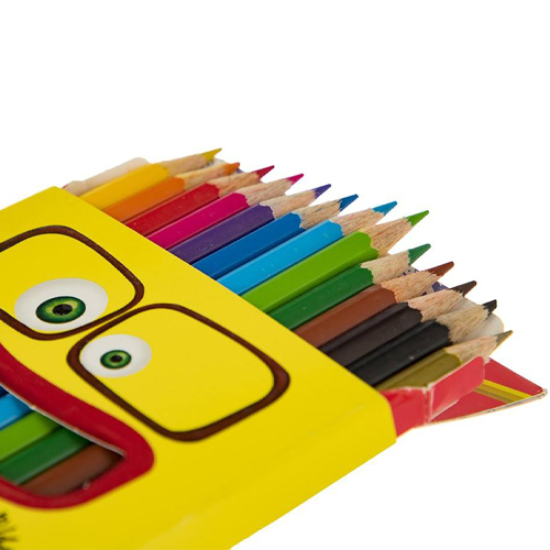 مداد رنگی 12 رنگ مقوایی آریا | Colored Pencil