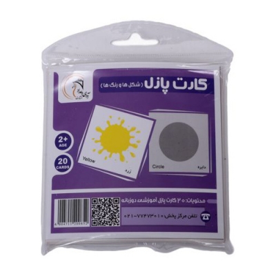 کارت پازل شکلها و رنگها